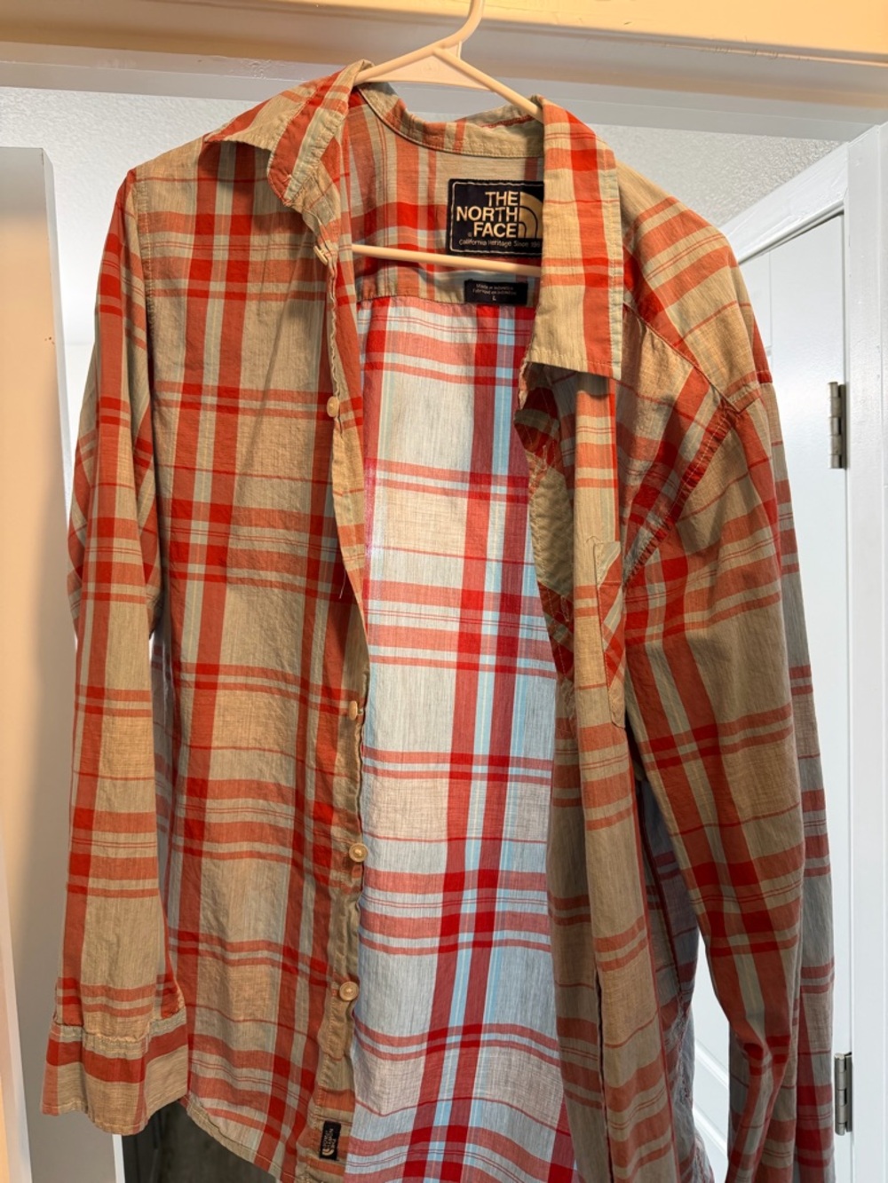 The North Face Red & Blue Plaid Button-Up Shirt